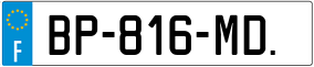 Trailer License Plate