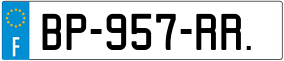 Trailer License Plate
