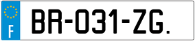 Trailer License Plate