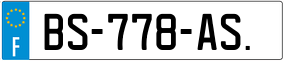 Trailer License Plate