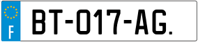 Trailer License Plate