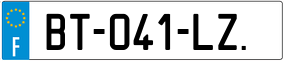 Trailer License Plate