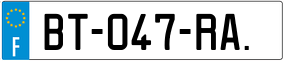 Trailer License Plate