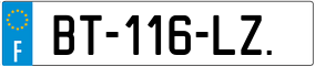 Trailer License Plate