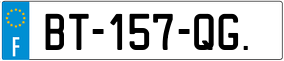 Trailer License Plate