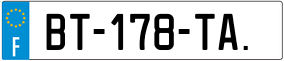 Trailer License Plate