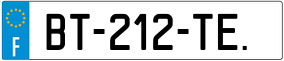 Trailer License Plate