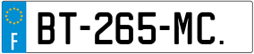 Truck License Plate
