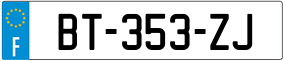 Trailer License Plate