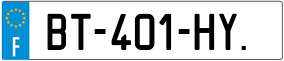 Trailer License Plate