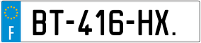 Trailer License Plate