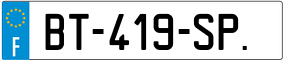 Trailer License Plate