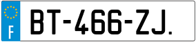 Trailer License Plate