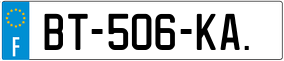 Trailer License Plate