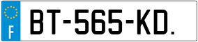 Trailer License Plate