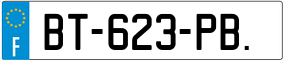 Trailer License Plate