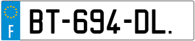 Trailer License Plate