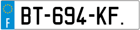 Trailer License Plate