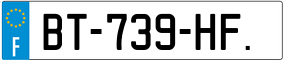 Trailer License Plate