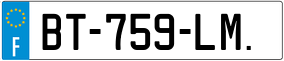 Trailer License Plate