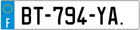 Trailer License Plate