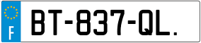 Trailer License Plate