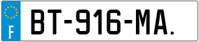 Trailer License Plate