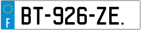 Trailer License Plate