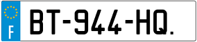 Trailer License Plate