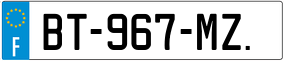 Trailer License Plate