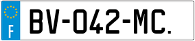 Trailer License Plate