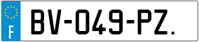 Truck License Plate