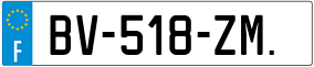 Trailer License Plate
