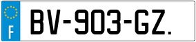 Trailer License Plate