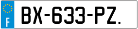 Trailer License Plate