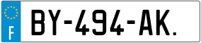 Trailer License Plate