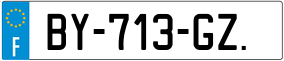 Trailer License Plate
