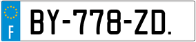 Trailer License Plate