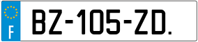 Trailer License Plate