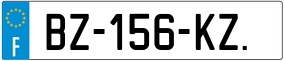 Trailer License Plate