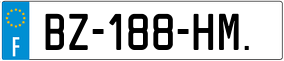 Trailer License Plate