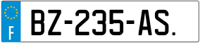 Truck License Plate