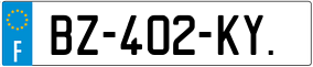 Trailer License Plate