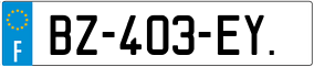 Trailer License Plate