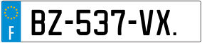 Trailer License Plate