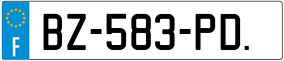 Trailer License Plate