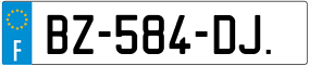 Trailer License Plate