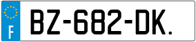 Trailer License Plate