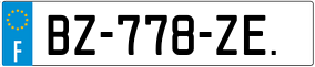 Trailer License Plate