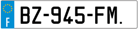Trailer License Plate